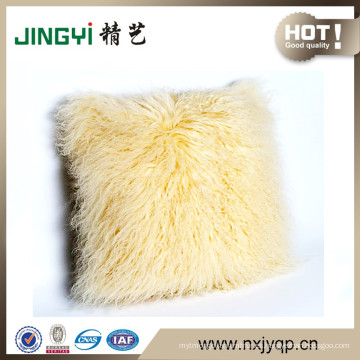 Genuine Tibetan Sheep Skin Wool Throw Pillow